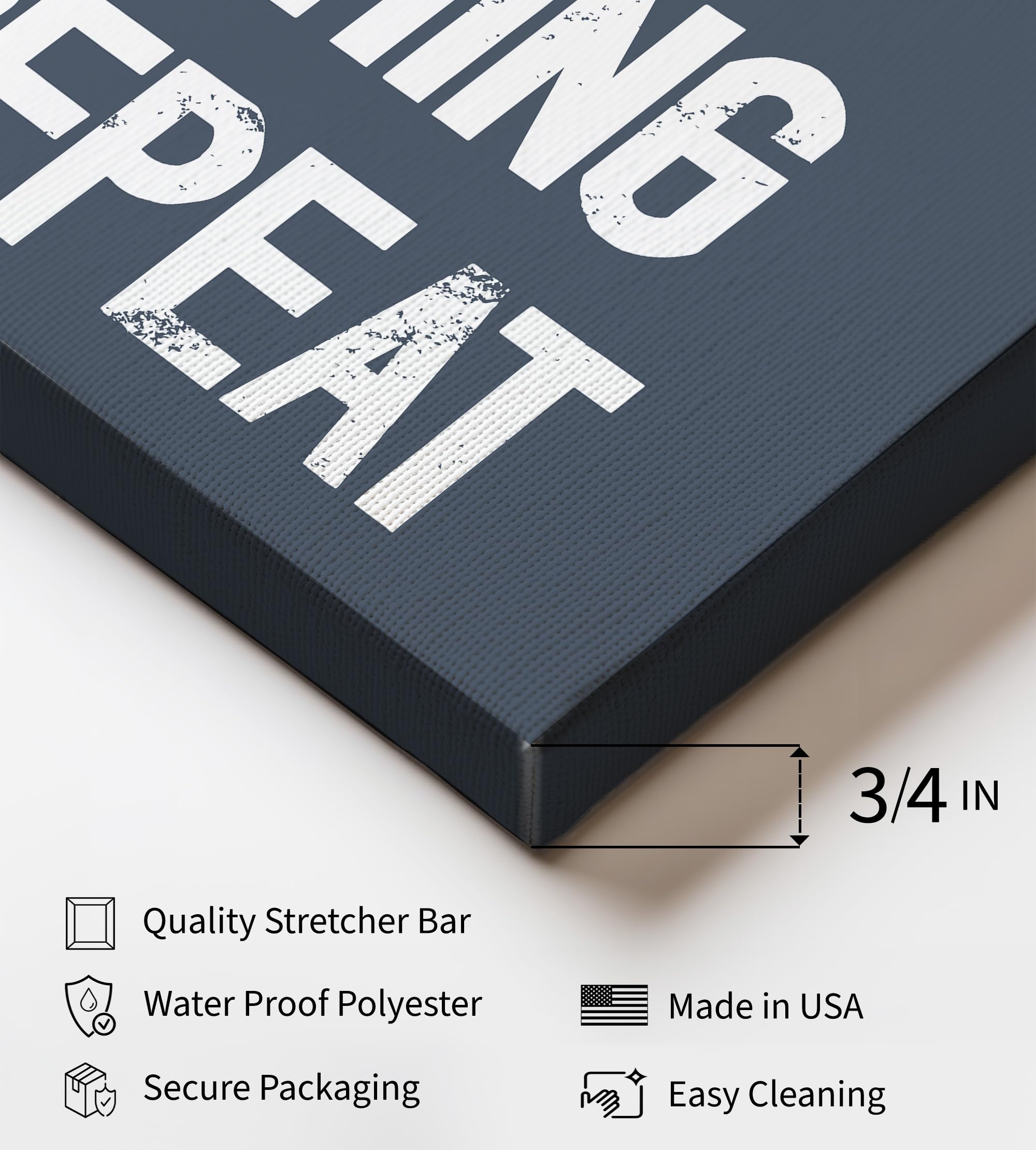 Monem Art 3-Piece Eat Sleep Gaming Repeat Canvas - Gaming Print - Geeky Art - Minimal Video Game Design - Gamer Gift - Great Game Room or Teen Boy's Room Wall Decor - Available in 8x10 to 30x40 - Image 3