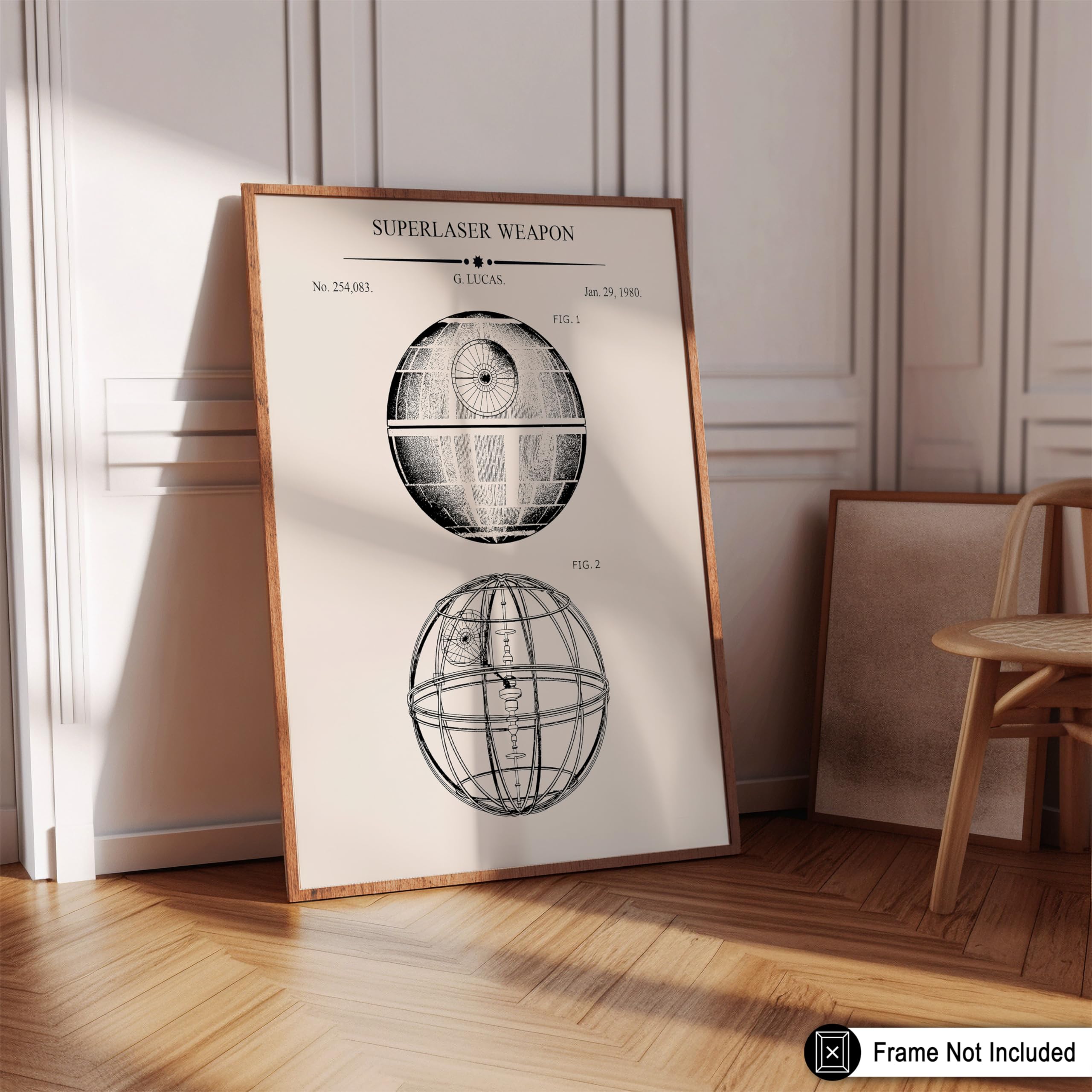 Monem Art 6-Piece Sci Fi Characters Blueprint Poster - Spaceship Patent Print - Fighter Jet & Armored Walker Art - Fantasy Print - Great Living Room or Kid's Room Decor - 8x10 UNFRAMED Wall Art - Image 3