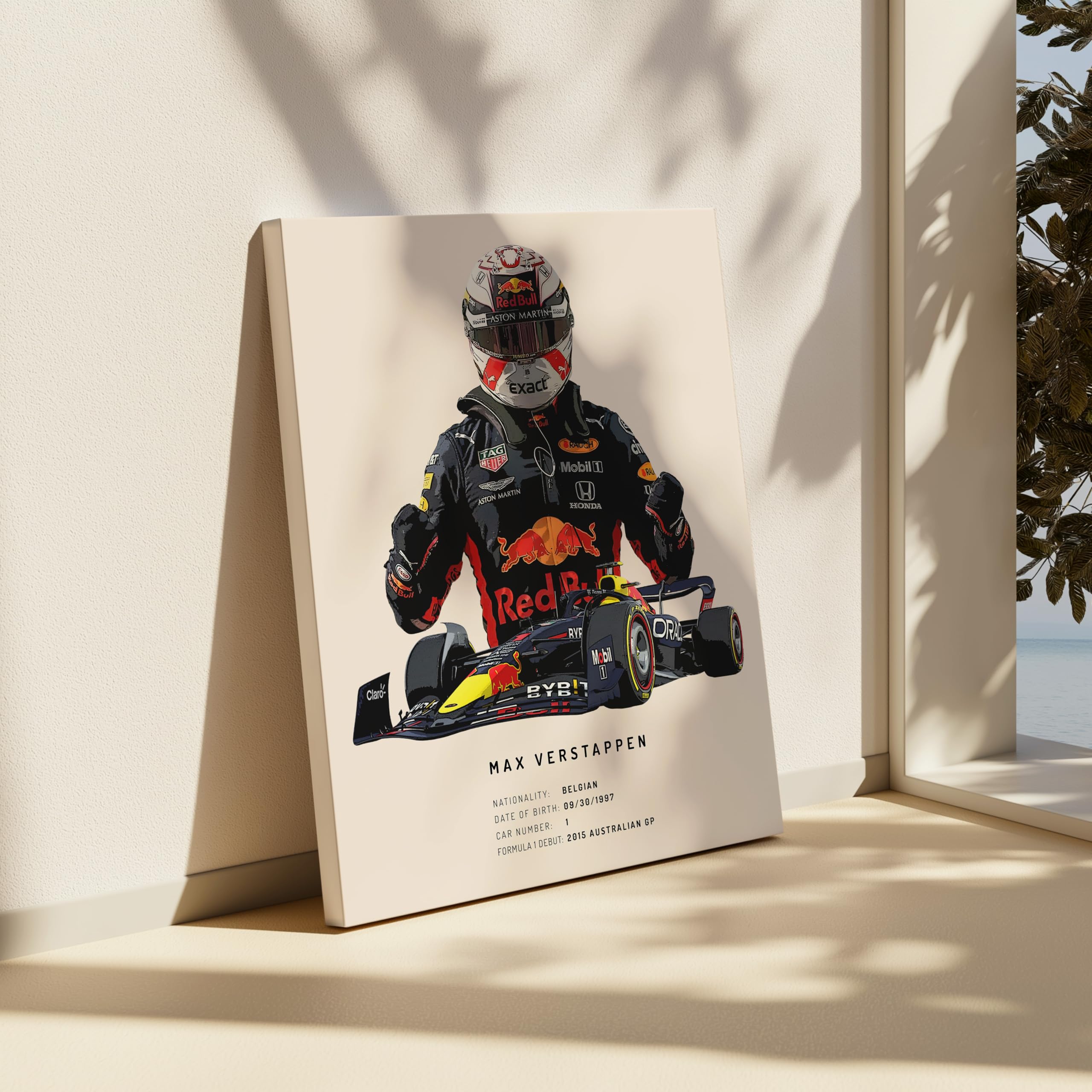 Monem Art Car Racing Driver Canvas - Race Car Print - Sports Art - Gift for Men, Women & Car Enthusiast - Minimal Art - Decor for Office, Dorm or Garage - Available in 8x10 to 30x40 - Image 6