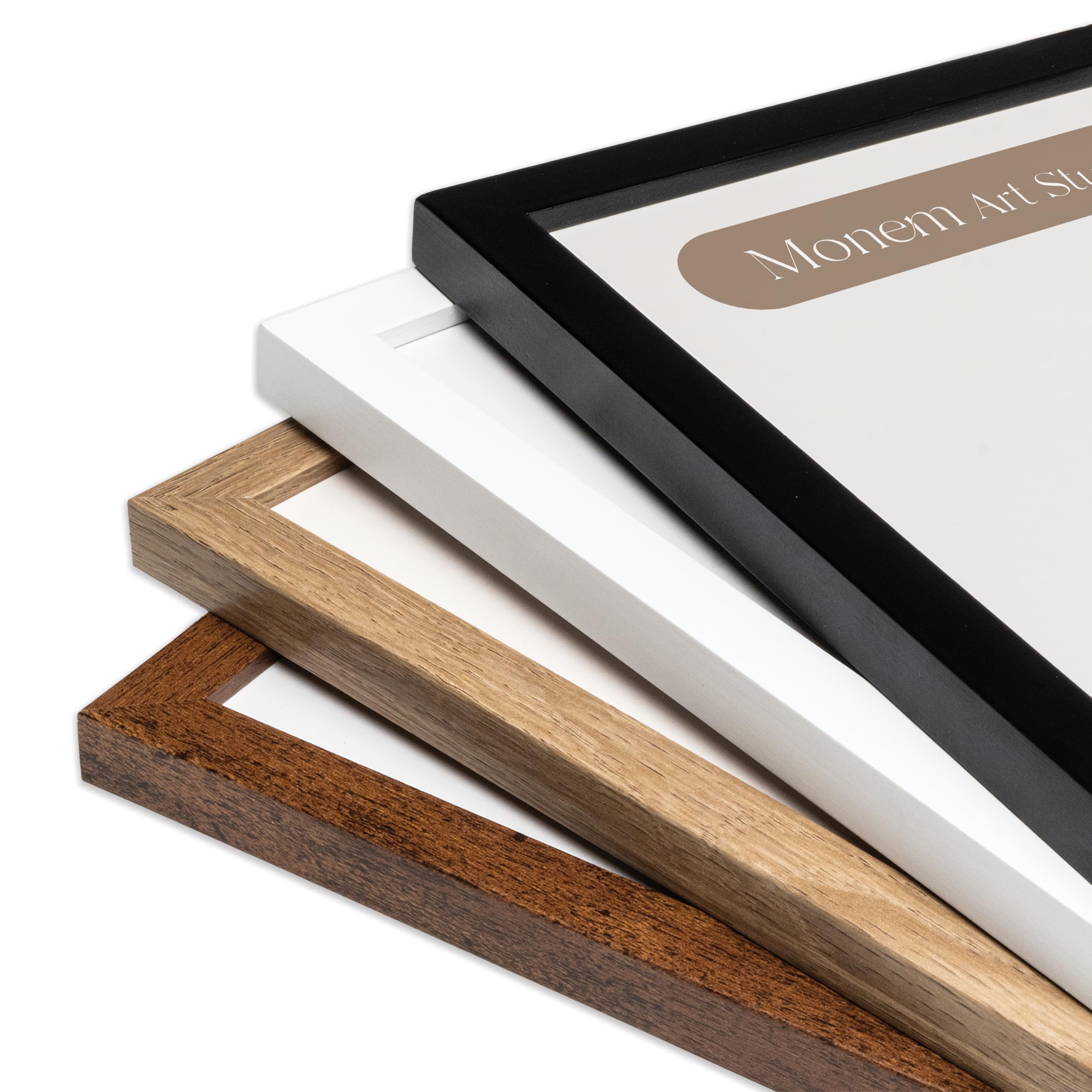 Monem Art Beige Oak Wood 8x10 Picture Frame - Modern Wood Wall Art Display - Lightweight 8x10 Frame for Art Prints, Photos, Posters - Ready-to-Hang Vertically & Horizontally - Image 6