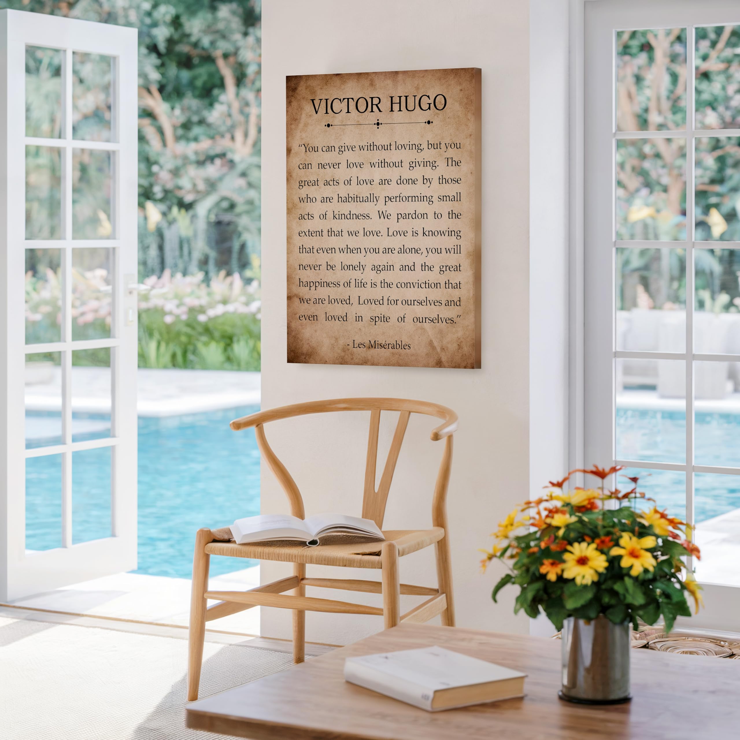 Monem Art Les Miserables Canvas - Victor Hugo Print - Motivational Quote Art - Les Miserables Book Art - Literary Gift for Him, Her - Wall Decor for Bedroom, Living Room - Available in 8x10" to 30x40" - Image 5