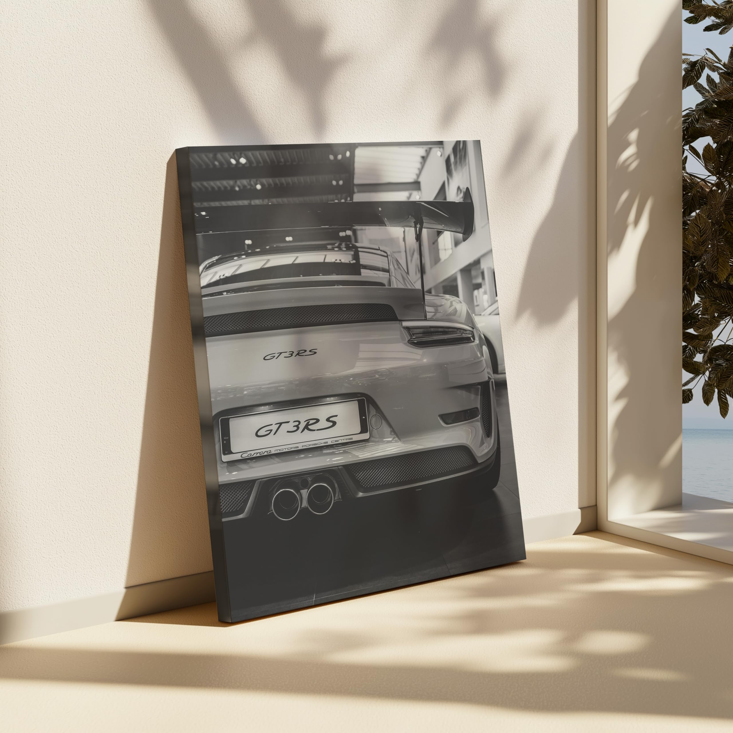 Monem Art Luxury Car Canvas - Automobile Print - Black and White Photography Art - Car Enthusiast Wall Design - Transportation Art - Garage or Bedroom Decor - Available in 8x10" to 30x40" - Image 6