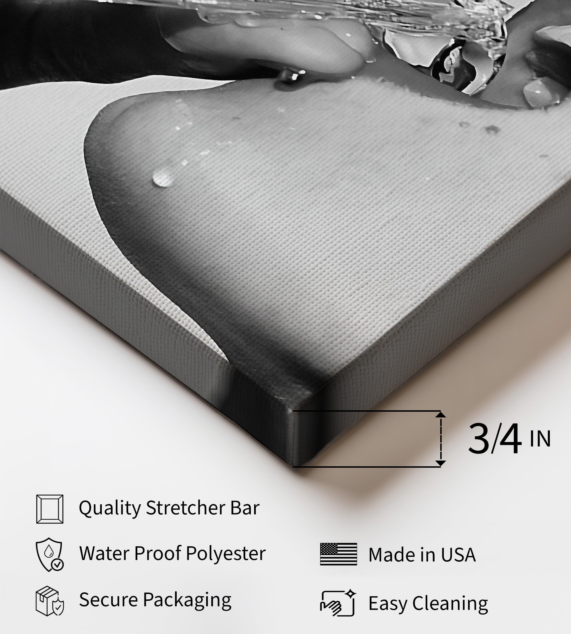 Monem Art Perfume Canvas - Drinking Perfume Print - Luxury Brand Art - Black and White Photography Wall Design - Girly Fashion Art - Girl's Room or Office Decor - Available in 8x10 to 30x40 - Image 3