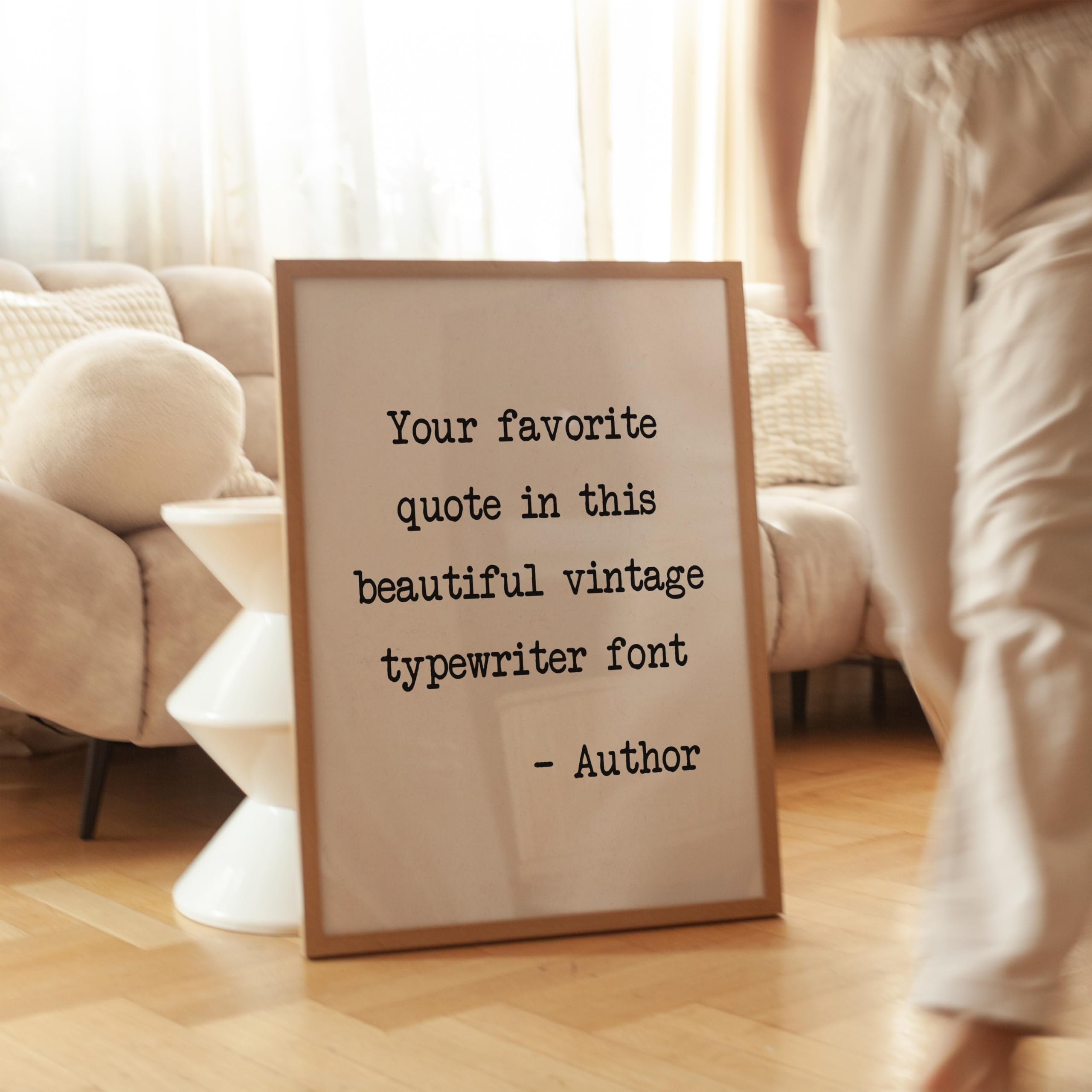 Monem Art Personalized Quotes Print, Customized Typography Poster and Canvas, Typewriter Art, Minimal Decor, Gift for Family, Loved Ones, Friends, Available in 8x10" to 30x40" - Image 3