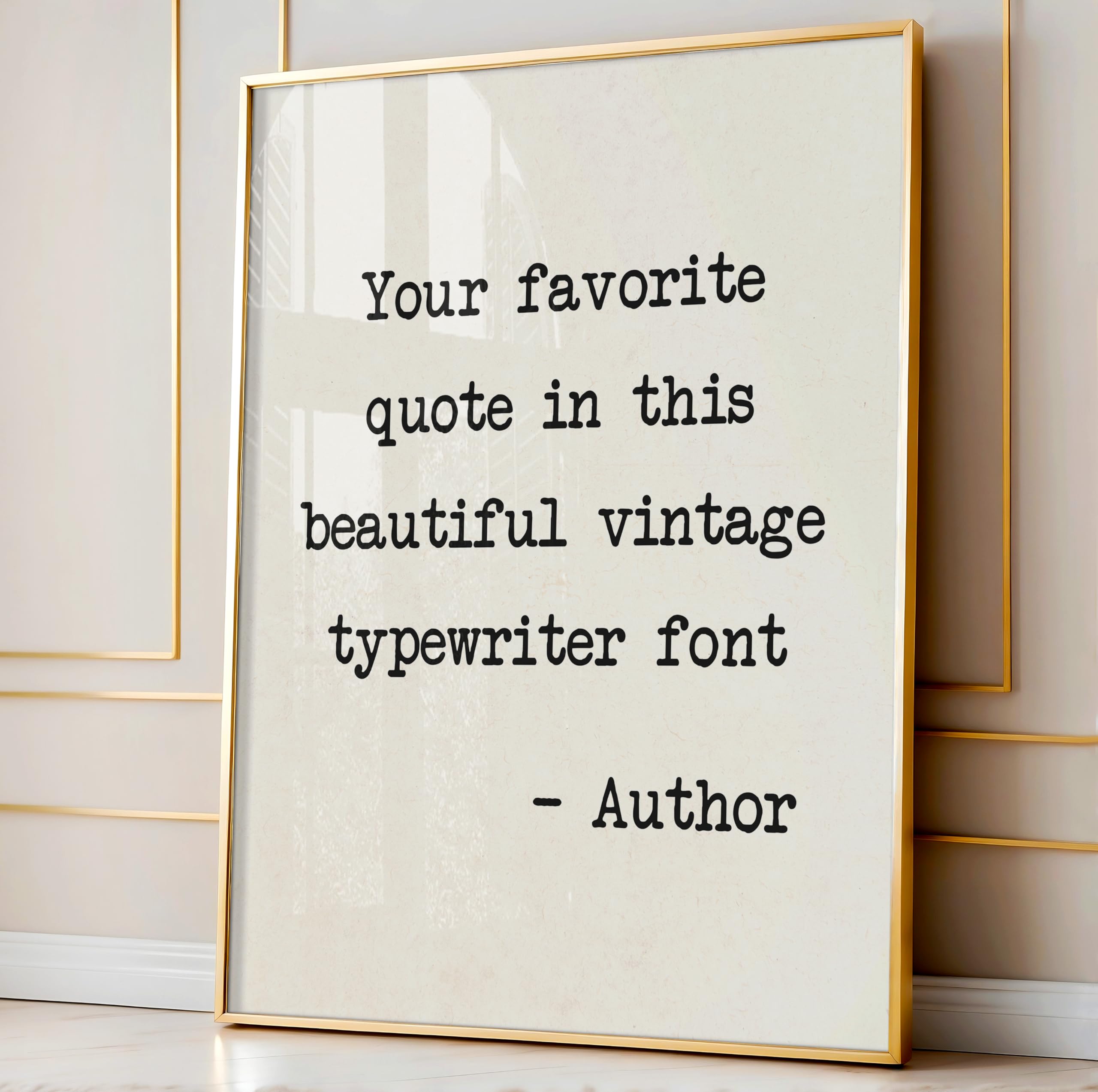 Monem Art Personalized Quotes Print, Customized Typography Poster and Canvas, Typewriter Art, Minimal Decor, Gift for Family, Loved Ones, Friends, Available in 8x10" to 30x40" - Image 4