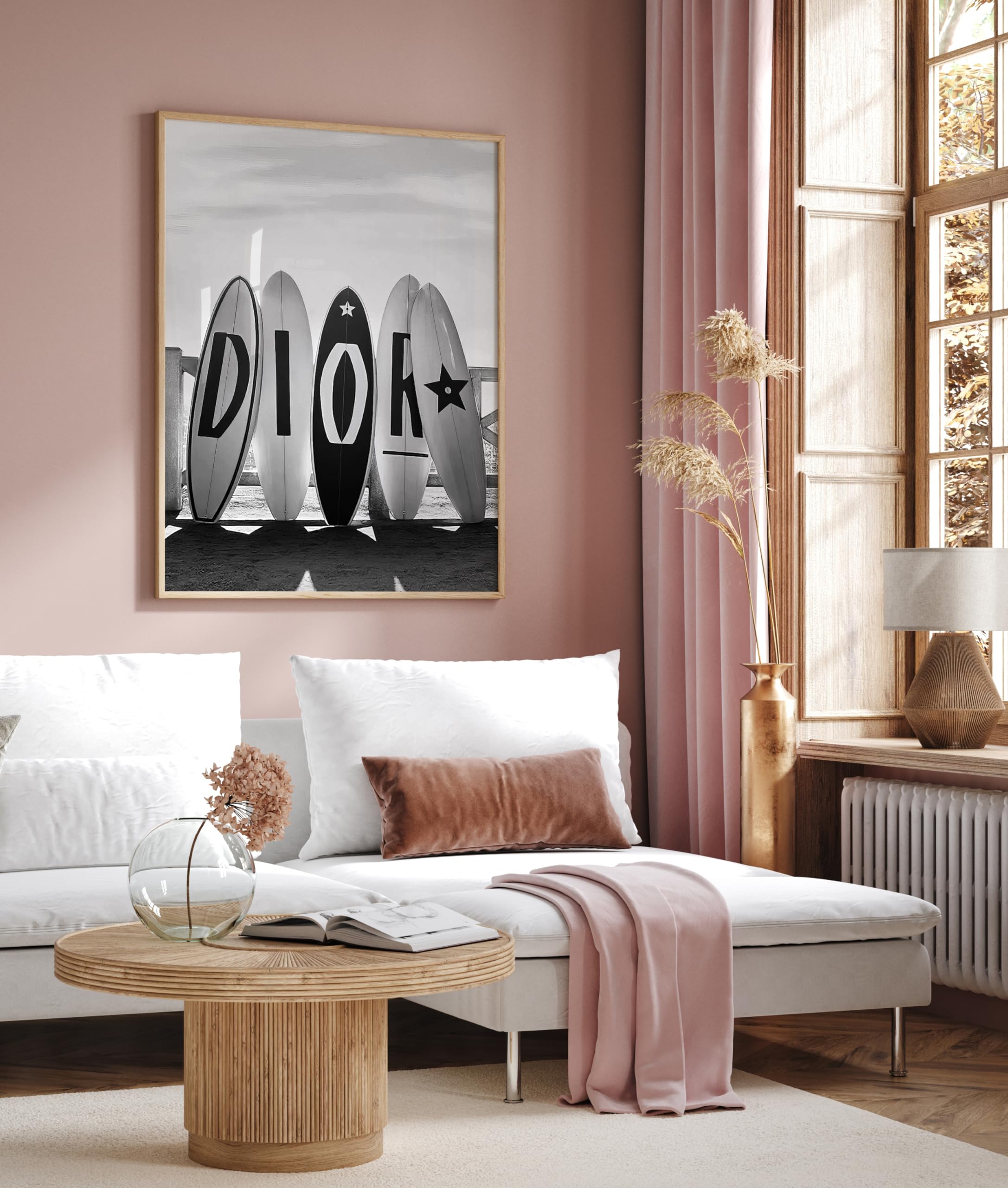 Monem Art Surfboards - Fashion Surfboard Print - Beach and Luxury Brand Art - Photography - Black and White - Bedroom or Beach House Decor - 8x10 UNFRAMED Wall Art - Image 6