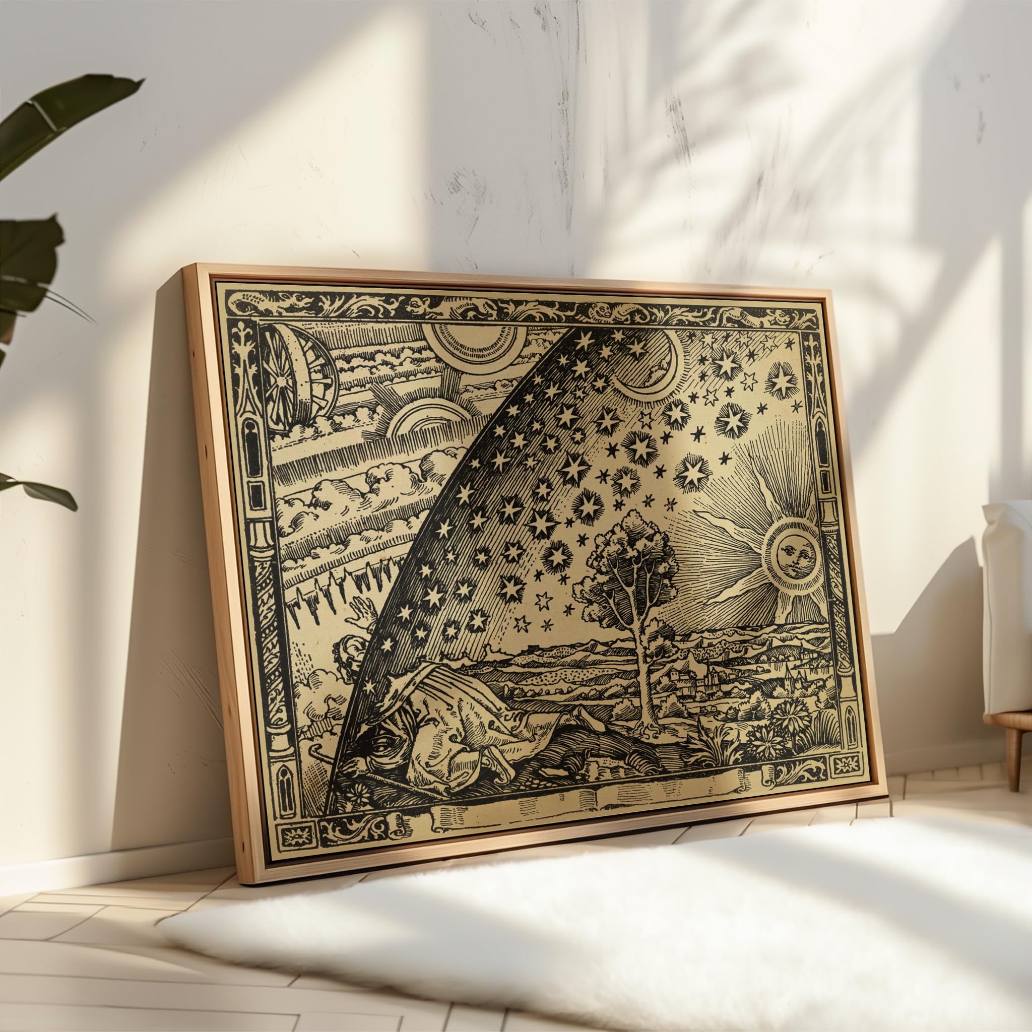 Monem Art Vintage Flammarion Engraving Print - Retro Cosmic Poster - Meteorology & Astrology Art - Gift for Men & Women - Decor for Living Room, Bedroom or Office - 8x10 UNFRAMED Wall Art - Image 4