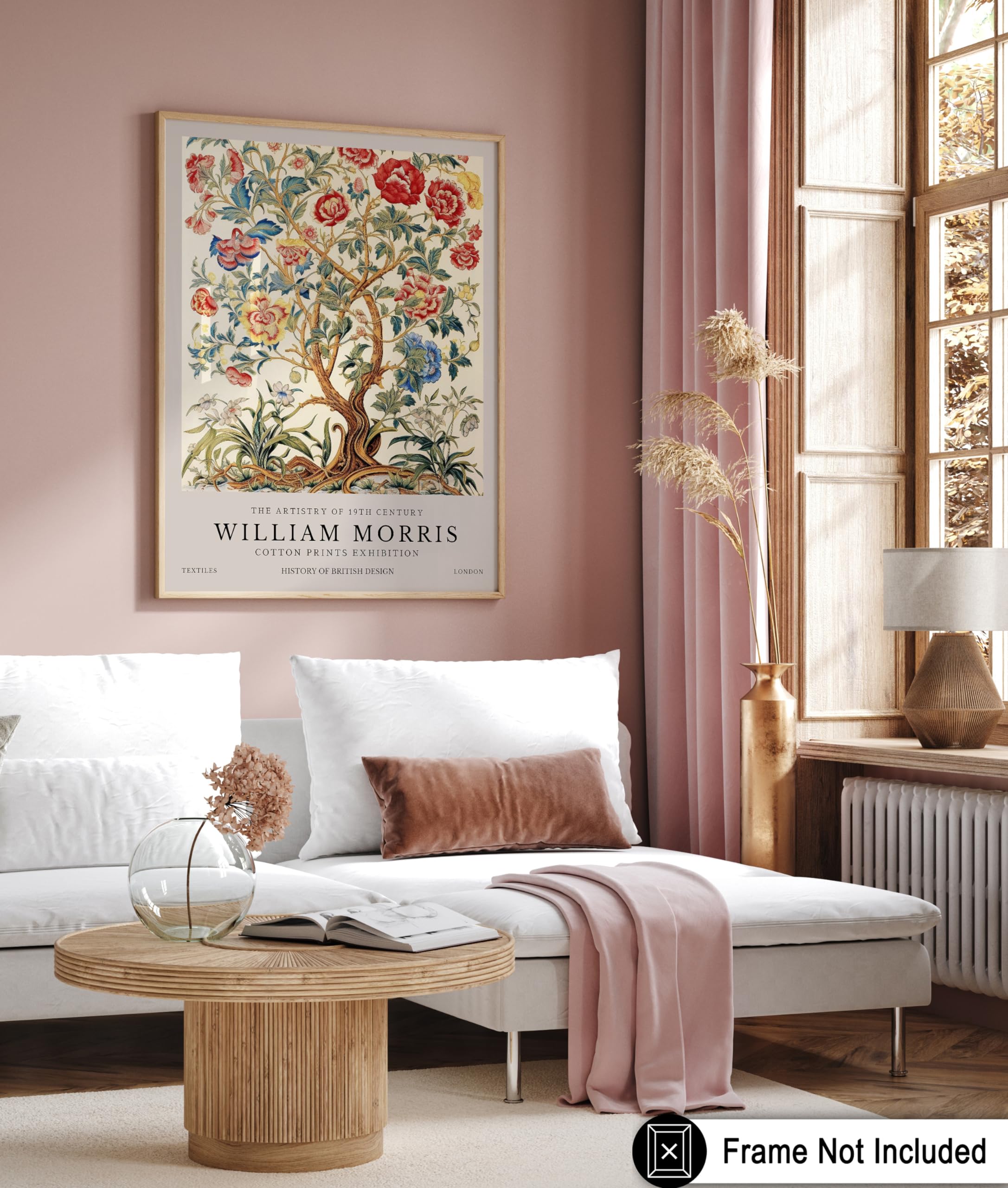 Monem Art William Morris Poster - Tree of Life Print - Botanical & Exhibition Art - Flower and Animal Design - Floral Style - Watercolor Print - Bedroom or Office Decor - 8x10 UNFRAMED Wall Art - Image 6