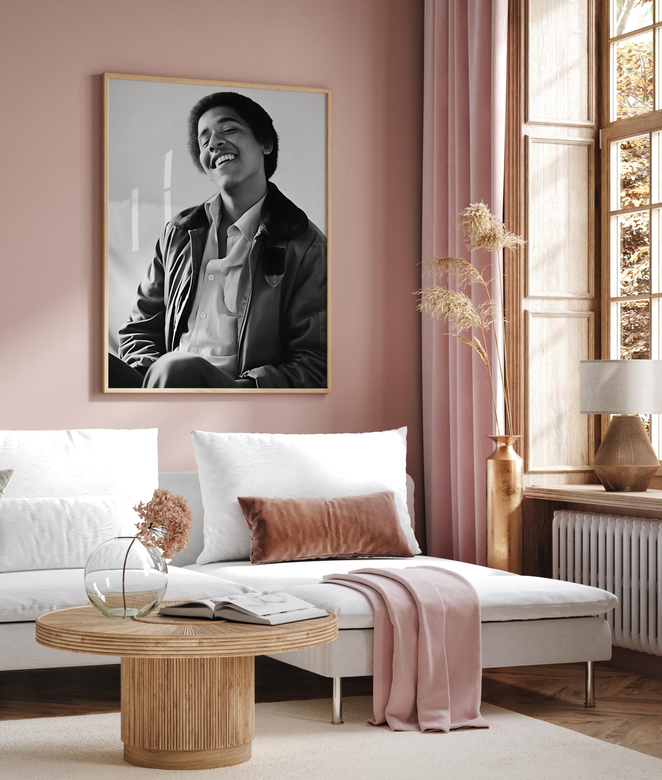 Monem Art Young President Poster - President Obama Print - Portrait Design - Patriotic Art - Black and White Photography - Great Living Room or Office Decor - 8x10 UNFRAMED - Image 6